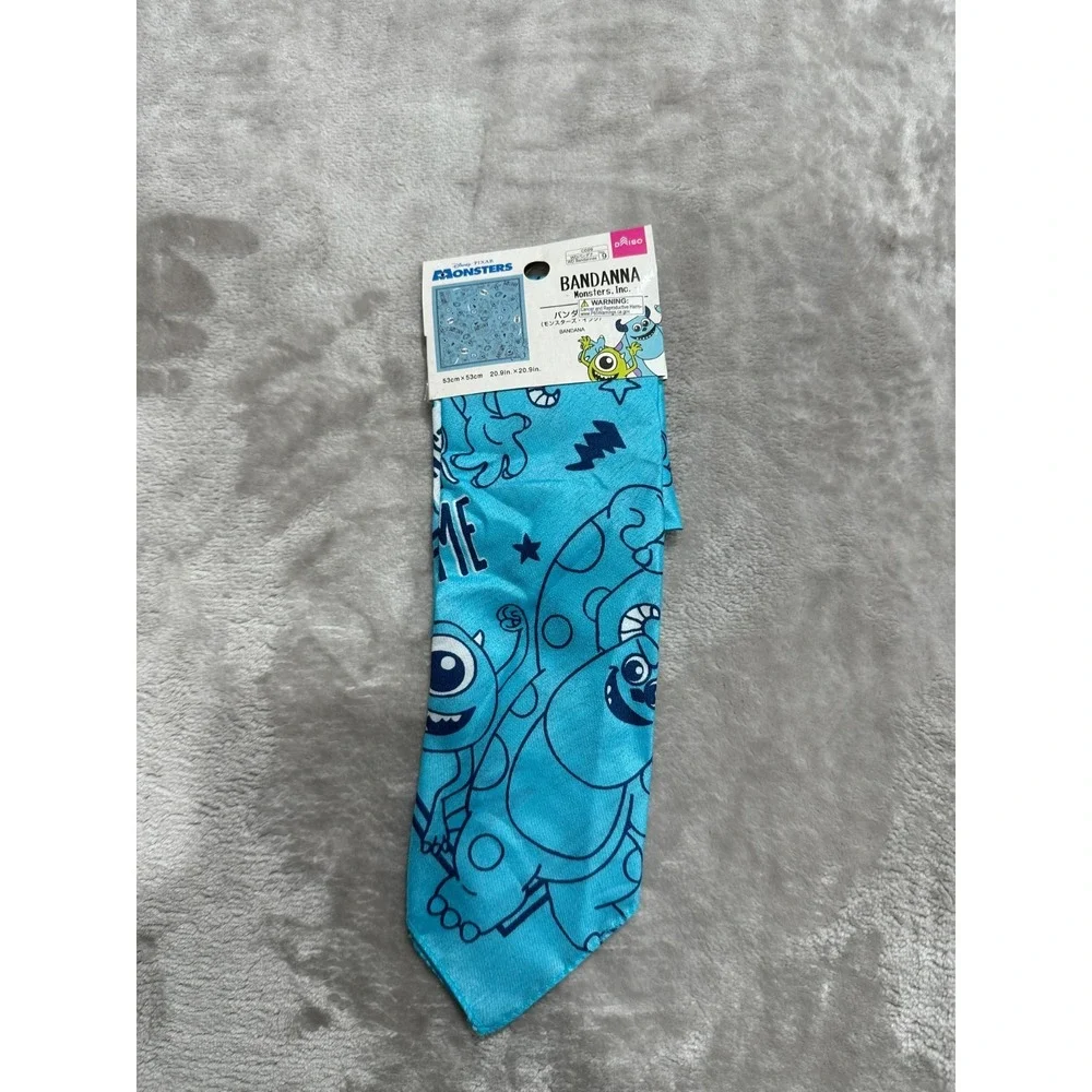 Monsters University Bandana Daiso Blue‎ Mike & Sully  Brand New With Tags